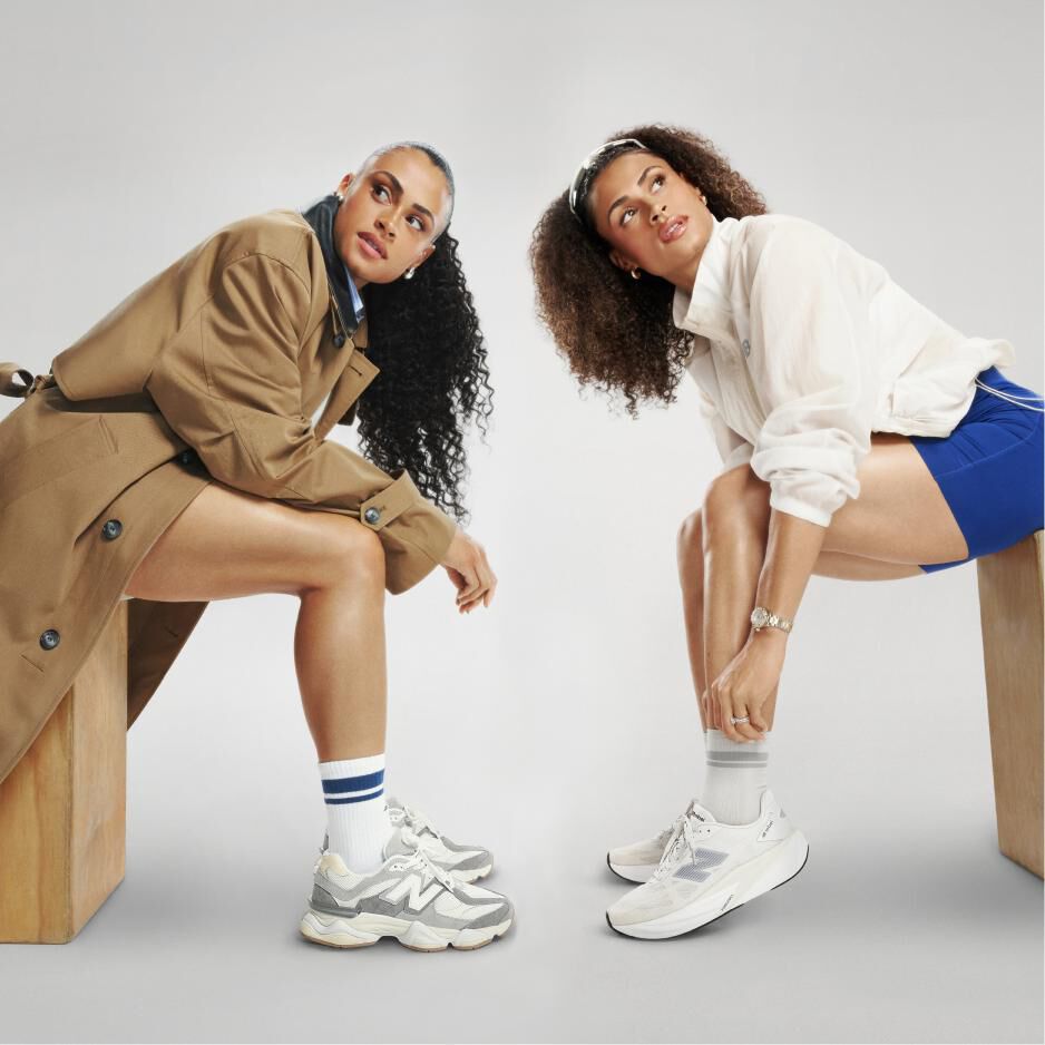 Sydney McLaughlin-Levrone wearing NB 9060s and the FuelCell Rebel 